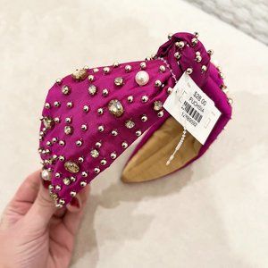 Bejeweled Fuchsia Headband NWT